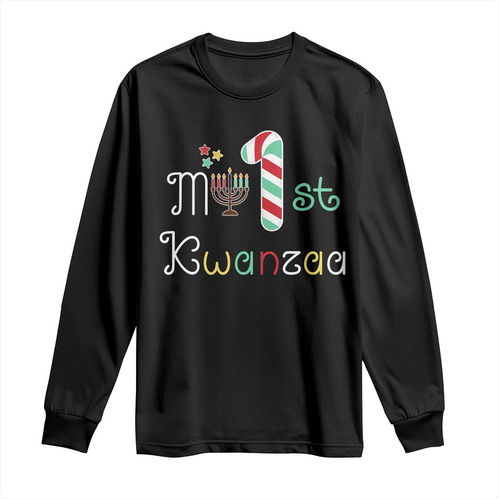 My 1st Kwanzaa Long Sleeve Shirt Babys First Kwanzaa Kinara Gift