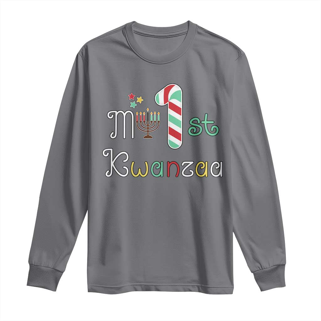 My 1st Kwanzaa Long Sleeve Shirt Babys First Kwanzaa Kinara Gift