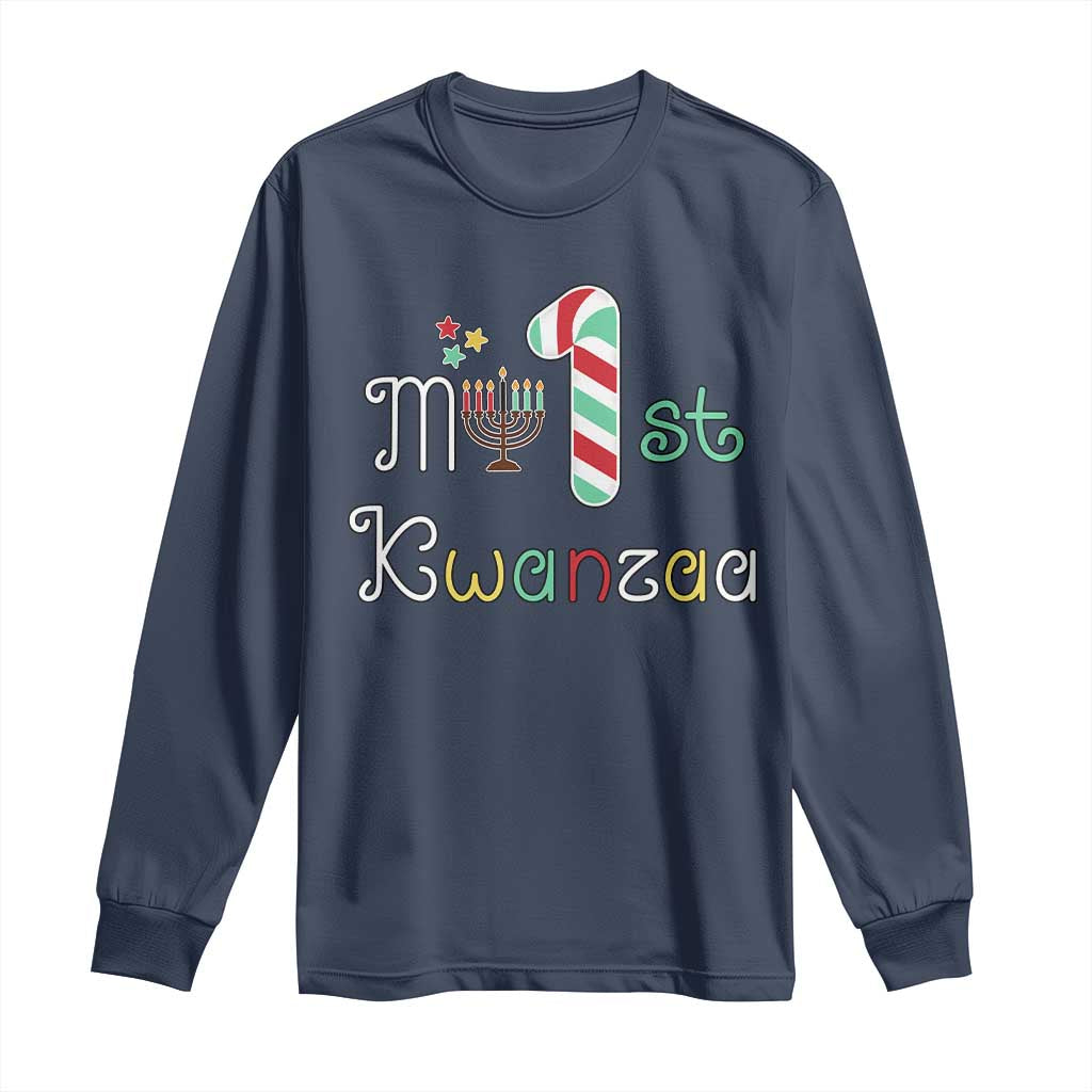 My 1st Kwanzaa Long Sleeve Shirt Babys First Kwanzaa Kinara Gift