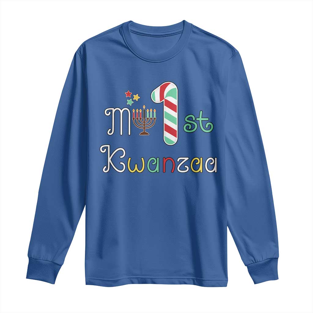My 1st Kwanzaa Long Sleeve Shirt Babys First Kwanzaa Kinara Gift