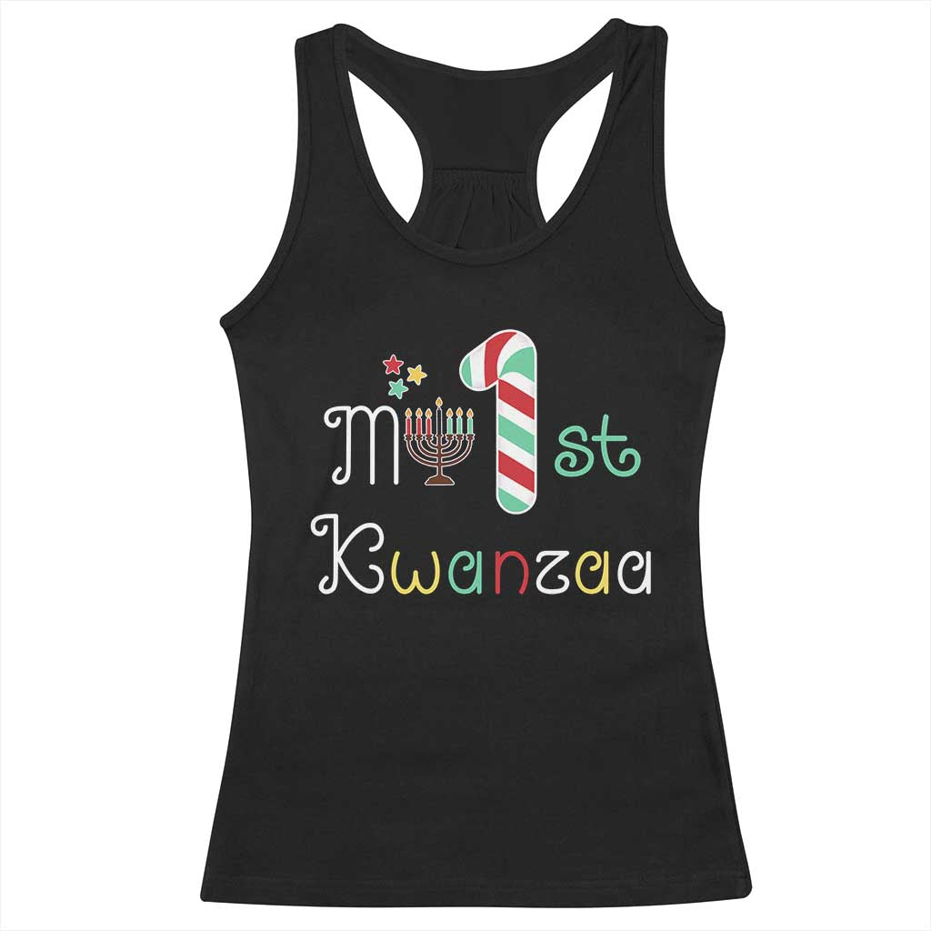 My 1st Kwanzaa Racerback Tank Top Babys First Kwanzaa Kinara Gift