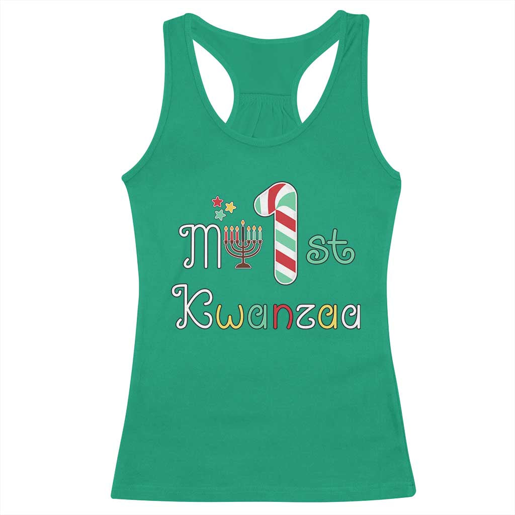 My 1st Kwanzaa Racerback Tank Top Babys First Kwanzaa Kinara Gift