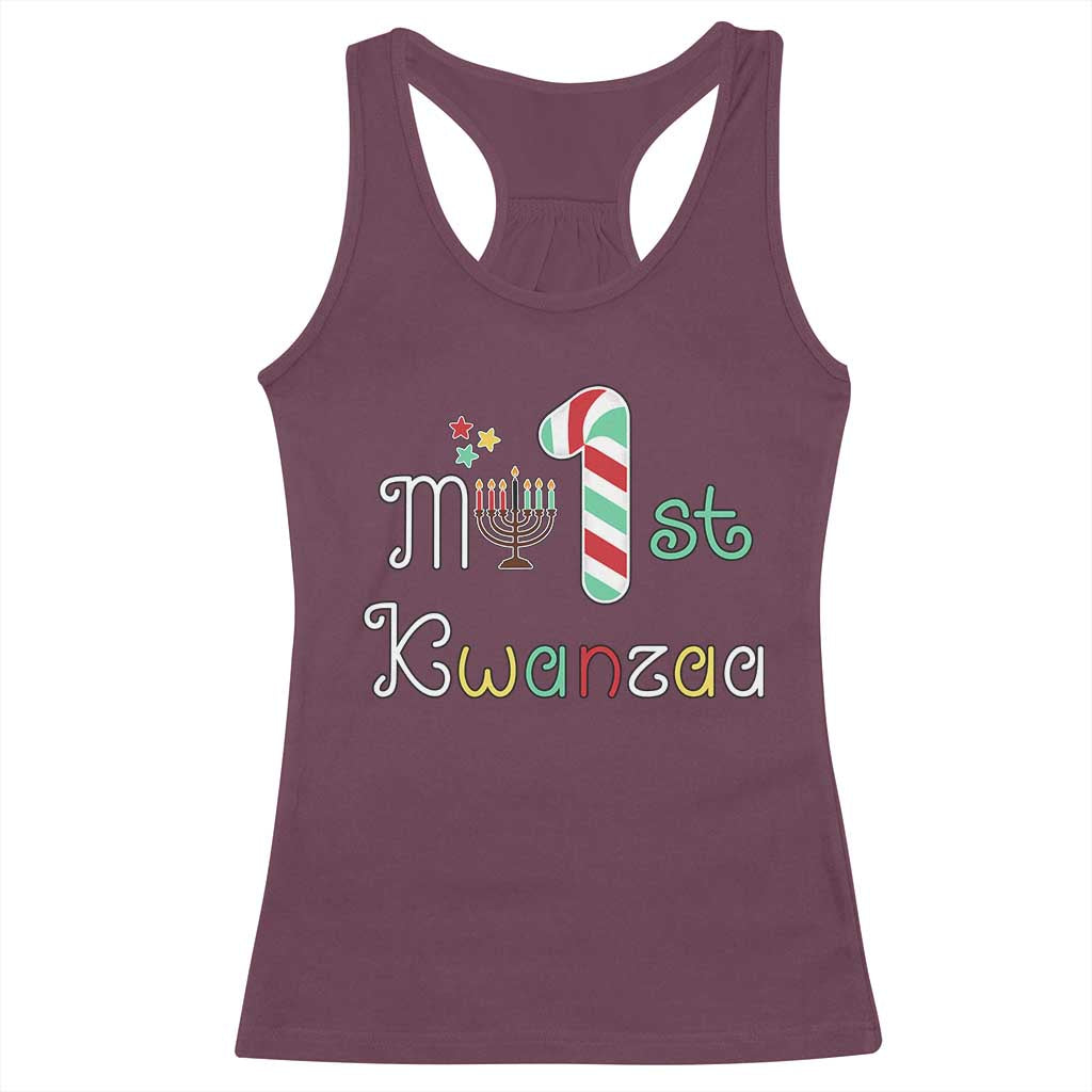 My 1st Kwanzaa Racerback Tank Top Babys First Kwanzaa Kinara Gift