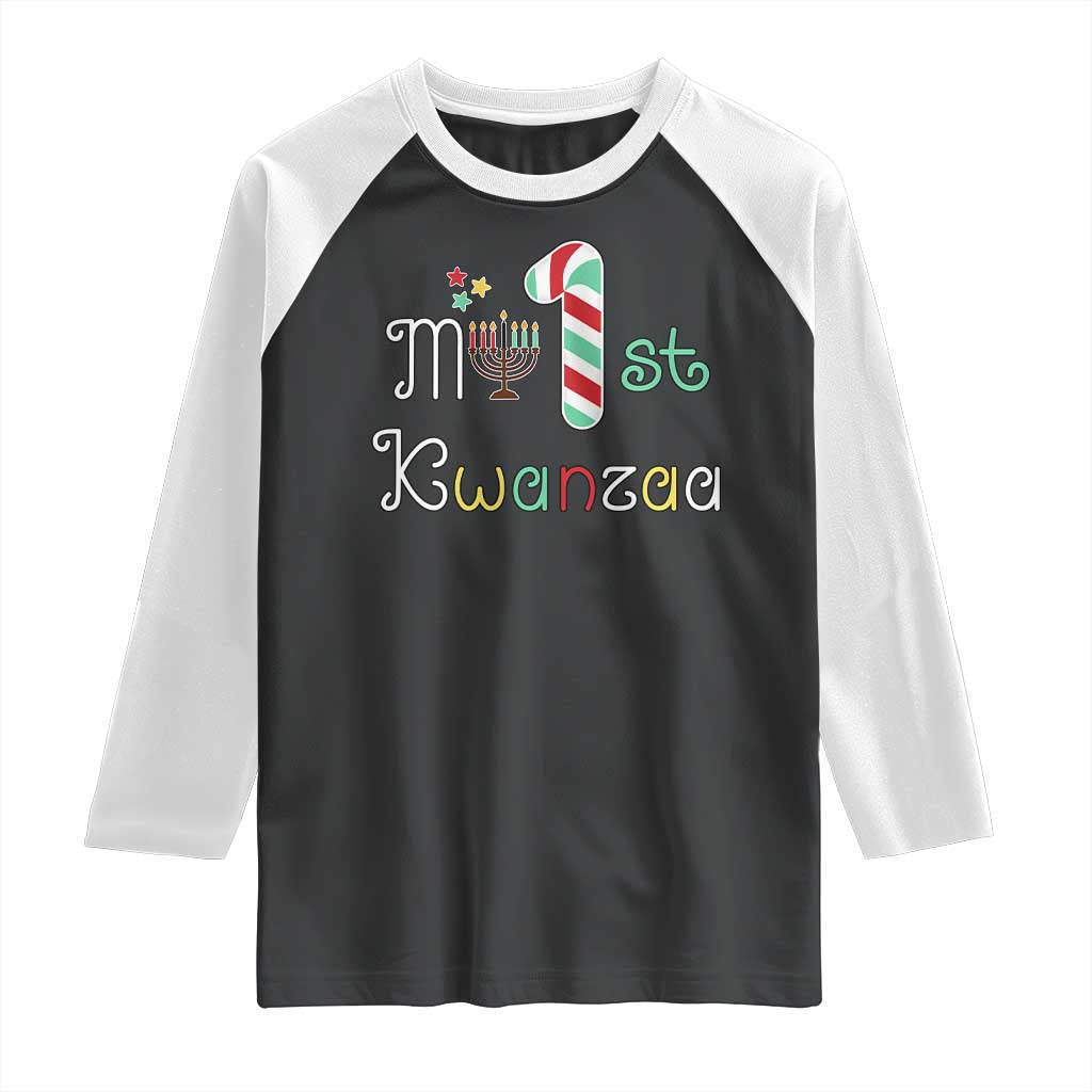 My 1st Kwanzaa Raglan Shirt Babys First Kwanzaa Kinara Gift