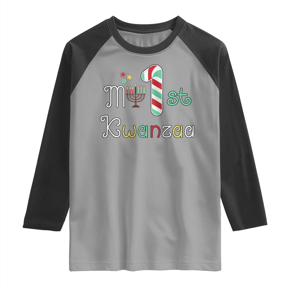 My 1st Kwanzaa Raglan Shirt Babys First Kwanzaa Kinara Gift