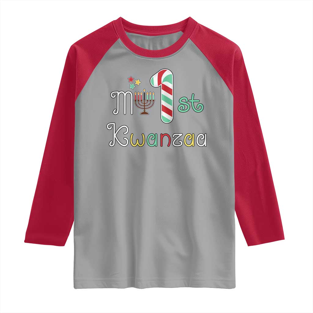 My 1st Kwanzaa Raglan Shirt Babys First Kwanzaa Kinara Gift