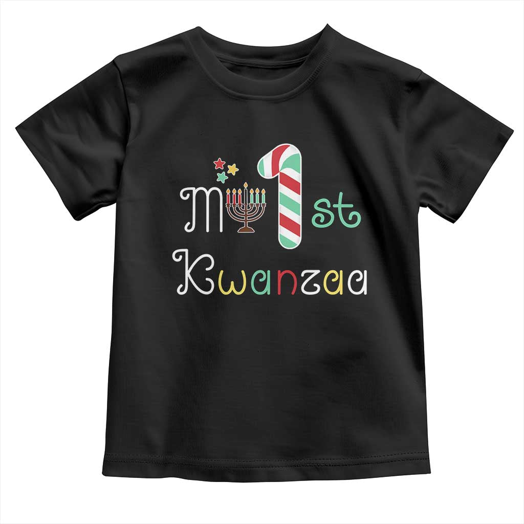 My 1st Kwanzaa Toddler T Shirt Babys First Kwanzaa Kinara Gift
