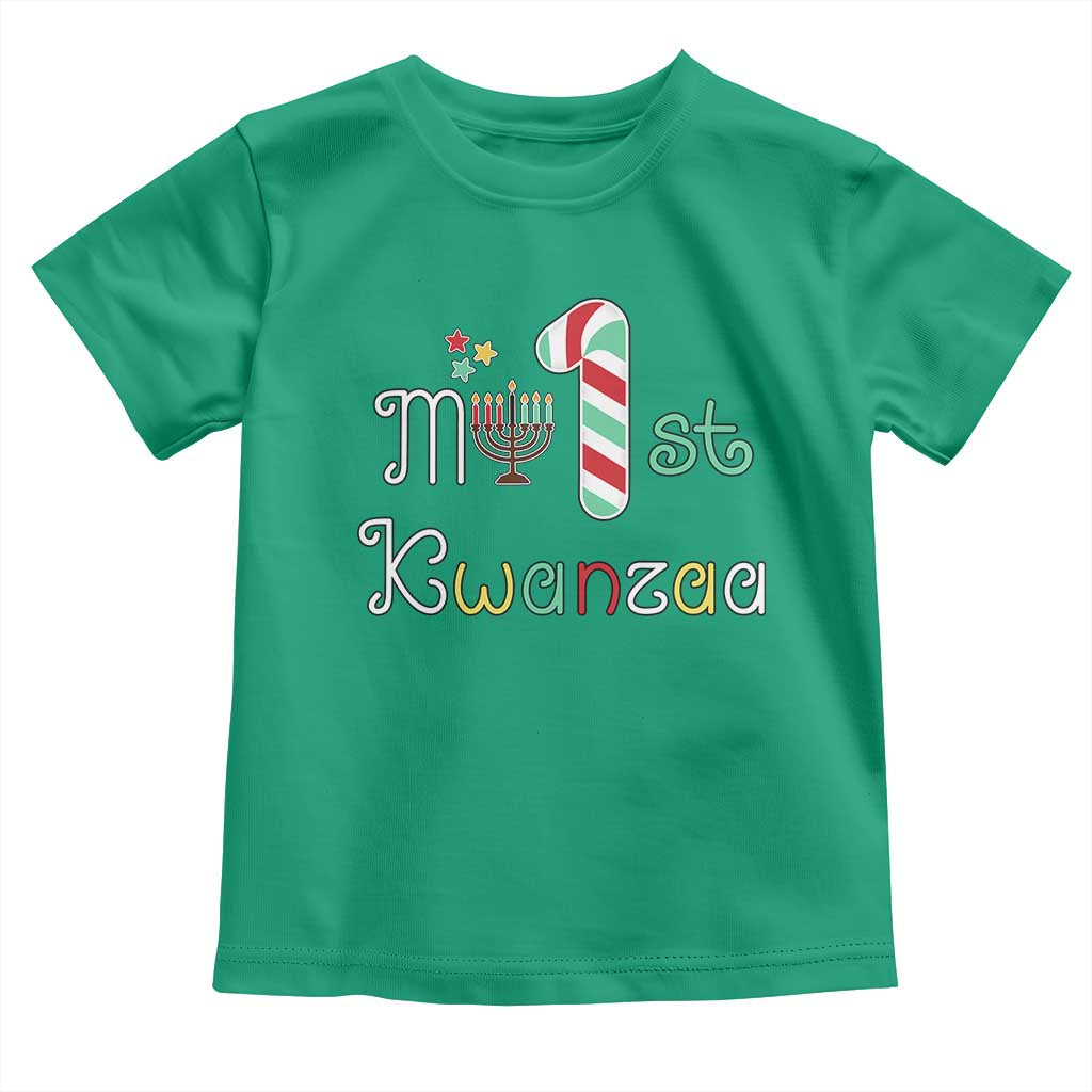 My 1st Kwanzaa Toddler T Shirt Babys First Kwanzaa Kinara Gift