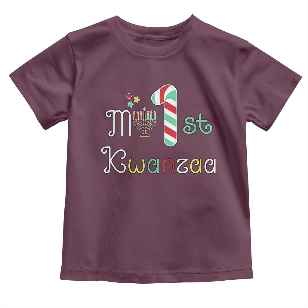My 1st Kwanzaa Toddler T Shirt Babys First Kwanzaa Kinara Gift