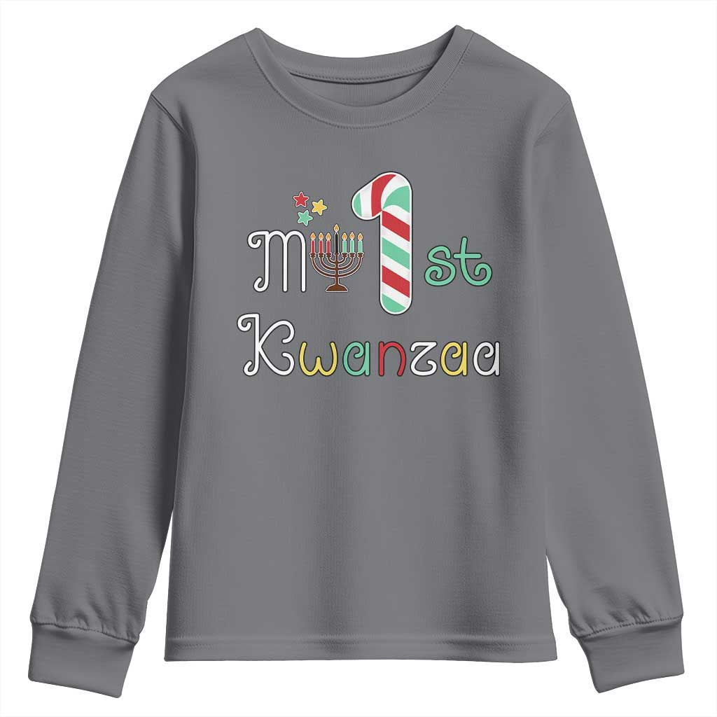 My 1st Kwanzaa Youth Sweatshirt Babys First Kwanzaa Kinara Gift