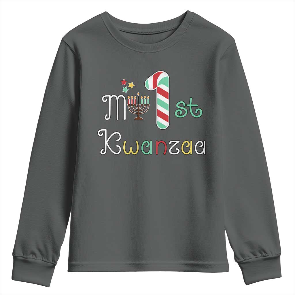 My 1st Kwanzaa Youth Sweatshirt Babys First Kwanzaa Kinara Gift