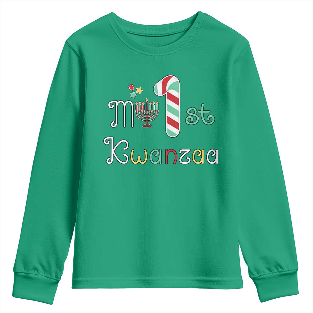 My 1st Kwanzaa Youth Sweatshirt Babys First Kwanzaa Kinara Gift