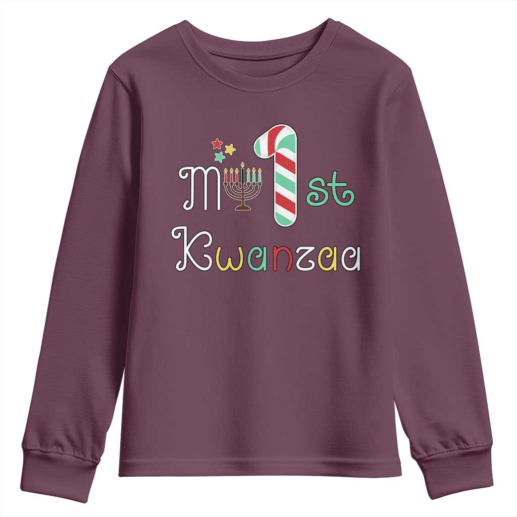 My 1st Kwanzaa Youth Sweatshirt Babys First Kwanzaa Kinara Gift
