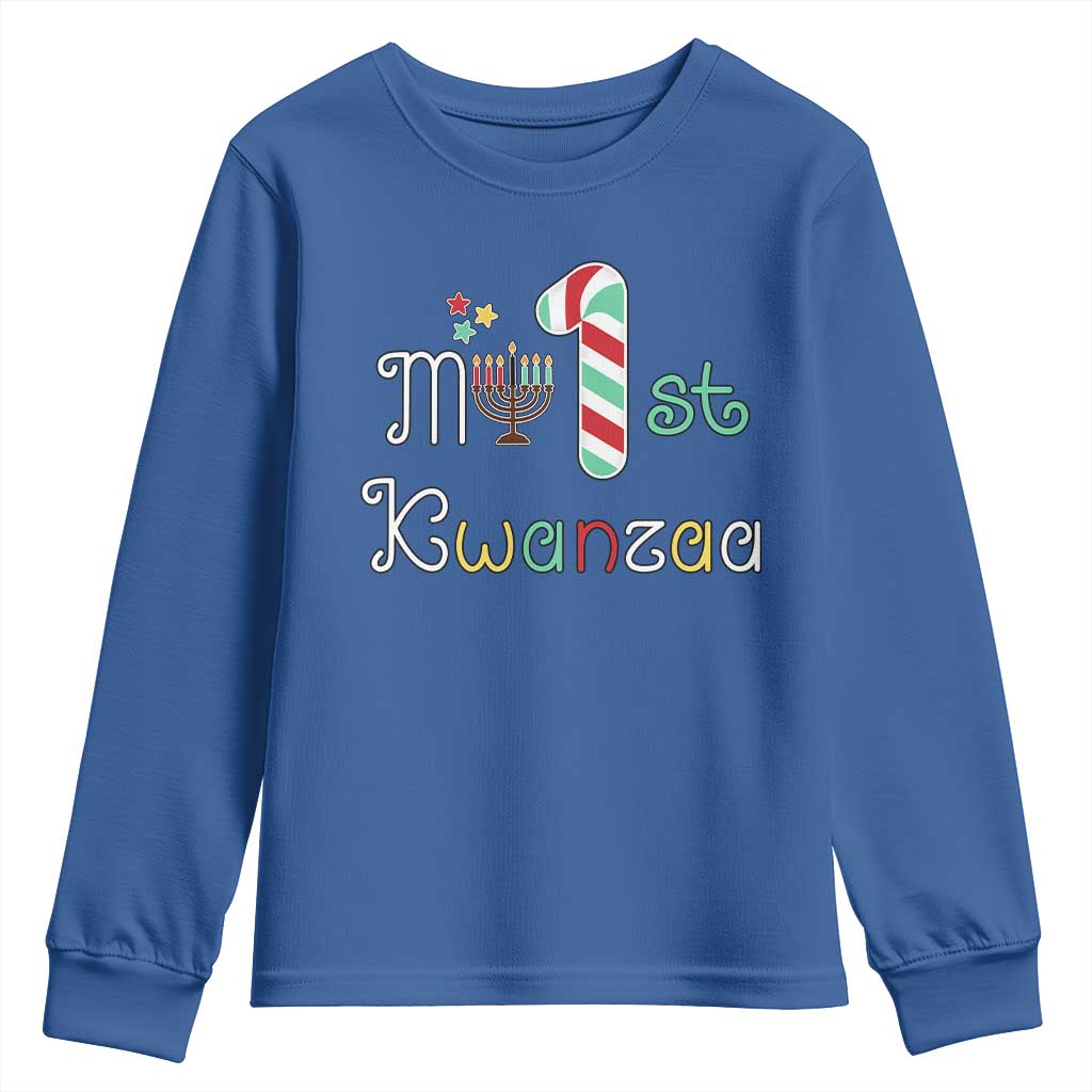 My 1st Kwanzaa Youth Sweatshirt Babys First Kwanzaa Kinara Gift