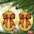 Basketball Coquette Bow Christmas Ornament Game Day - Wonder Print Shop