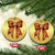 Basketball Coquette Bow Christmas Ornament Game Day - Wonder Print Shop