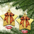 Basketball Coquette Bow Christmas Ornament Game Day - Wonder Print Shop