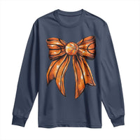 Basketball Coquette Bow Long Sleeve Shirt Game Day