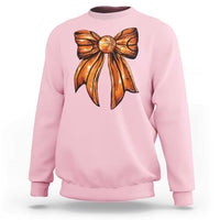 Basketball Coquette Bow Sweatshirt Game Day - Wonder Print Shop