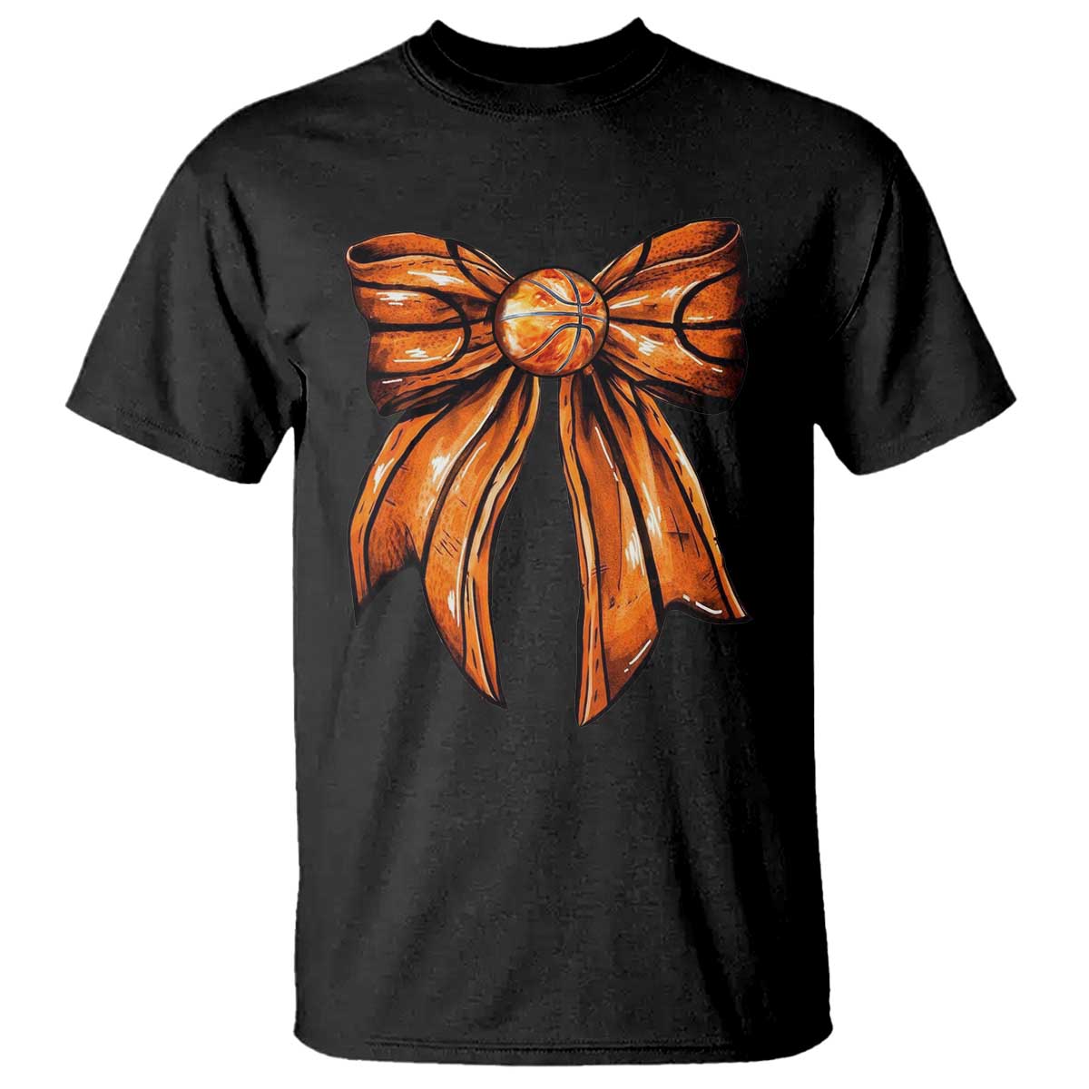 Basketball Coquette Bow T Shirt Game Day - Wonder Print Shop