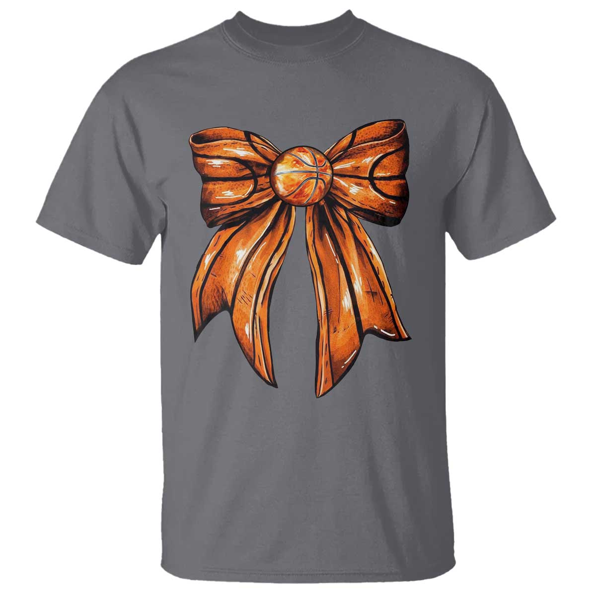 Basketball Coquette Bow T Shirt Game Day - Wonder Print Shop