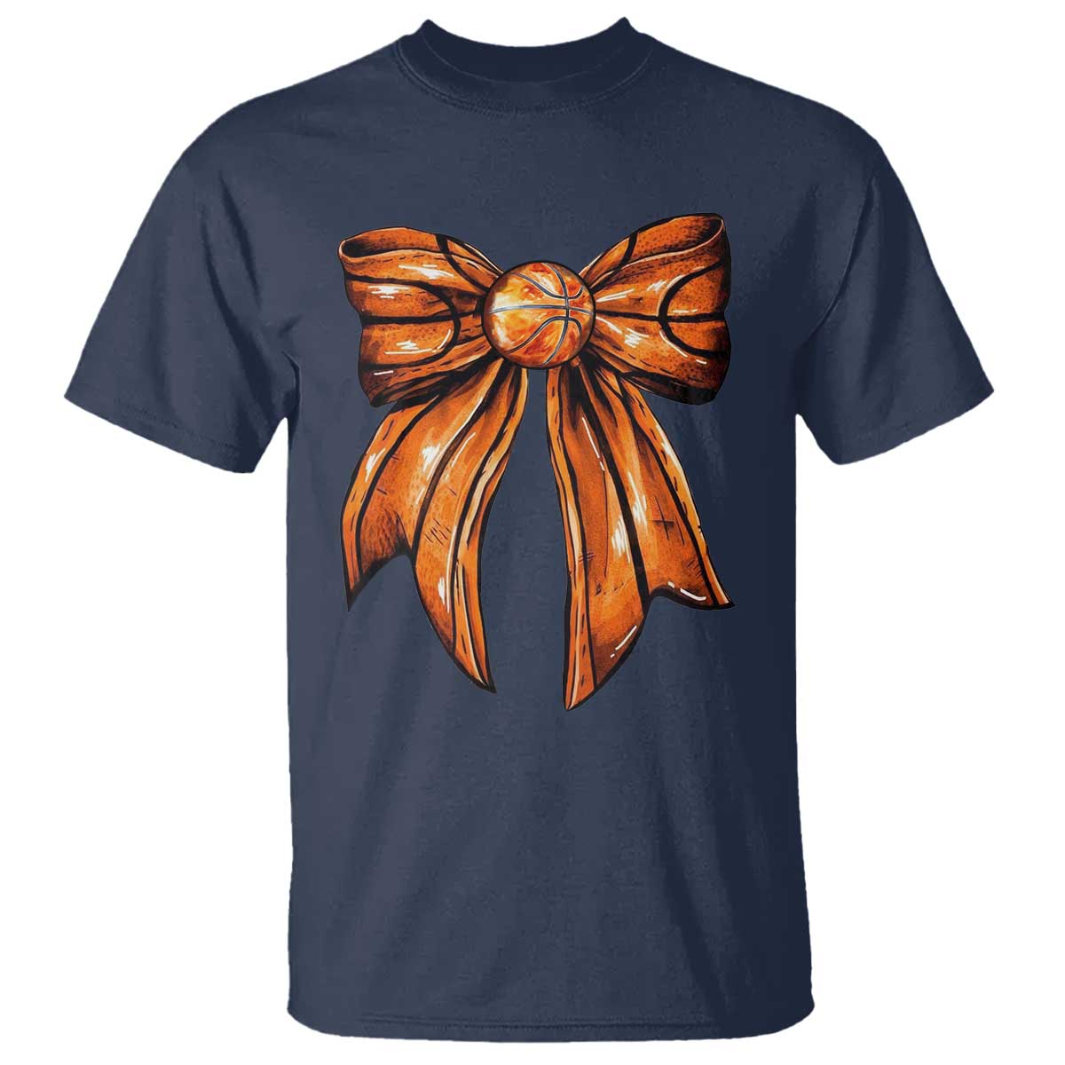 Basketball Coquette Bow T Shirt Game Day - Wonder Print Shop