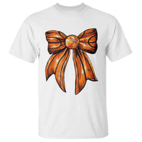 Basketball Coquette Bow T Shirt Game Day - Wonder Print Shop