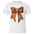 Basketball Coquette Bow T Shirt Game Day - Wonder Print Shop