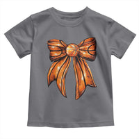 Basketball Coquette Bow Toddler T Shirt Game Day