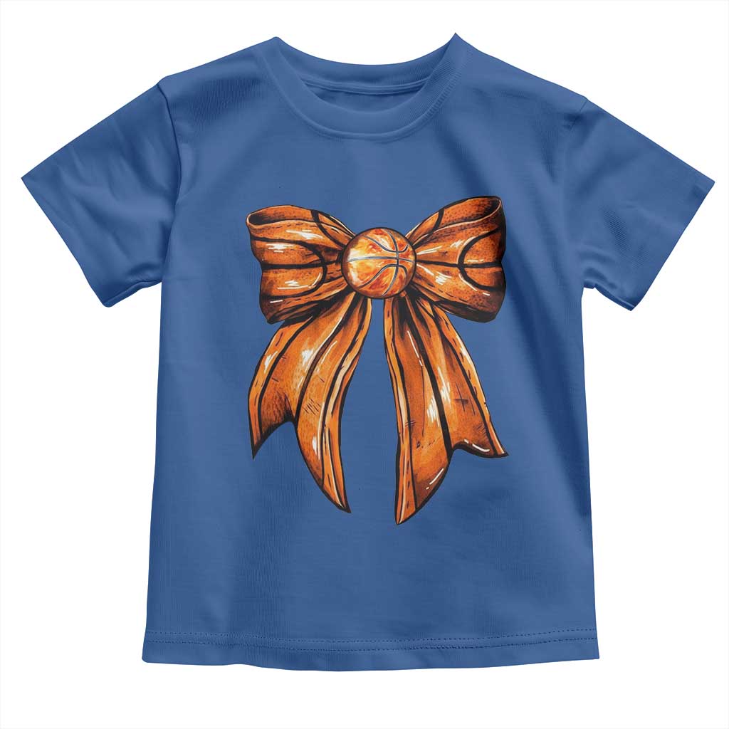 Basketball Coquette Bow Toddler T Shirt Game Day