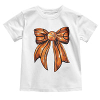 Basketball Coquette Bow Toddler T Shirt Game Day