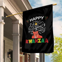 Happy Kwanzaa Garden Flag African American Afro Queen Nguzo Saba - Wonder Print Shop