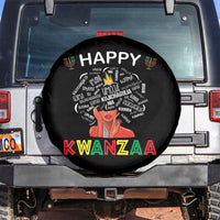 Happy Kwanzaa Spare Tire Cover African American Afro Queen Nguzo Saba - Wonder Print Shop