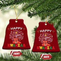 Happy Kwanzaa Ceramic Ornament African American Afro Queen Nguzo Saba - Wonder Print Shop
