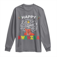 Happy Kwanzaa Long Sleeve Shirt African American Afro Queen Nguzo Saba - Wonder Print Shop
