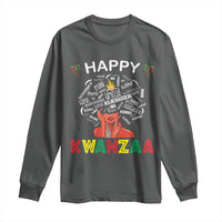 Happy Kwanzaa Long Sleeve Shirt African American Afro Queen Nguzo Saba - Wonder Print Shop
