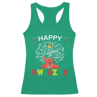 Happy Kwanzaa Racerback Tank Top African American Afro Queen Nguzo Saba - Wonder Print Shop