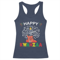Happy Kwanzaa Racerback Tank Top African American Afro Queen Nguzo Saba - Wonder Print Shop