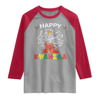 Happy Kwanzaa Raglan Shirt African American Afro Queen Nguzo Saba - Wonder Print Shop