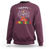 Happy Kwanzaa Sweatshirt African American Afro Queen Nguzo Saba - Wonder Print Shop