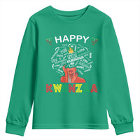 Happy Kwanzaa Youth Sweatshirt African American Afro Queen Nguzo Saba - Wonder Print Shop