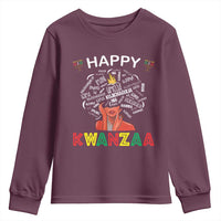 Happy Kwanzaa Youth Sweatshirt African American Afro Queen Nguzo Saba - Wonder Print Shop