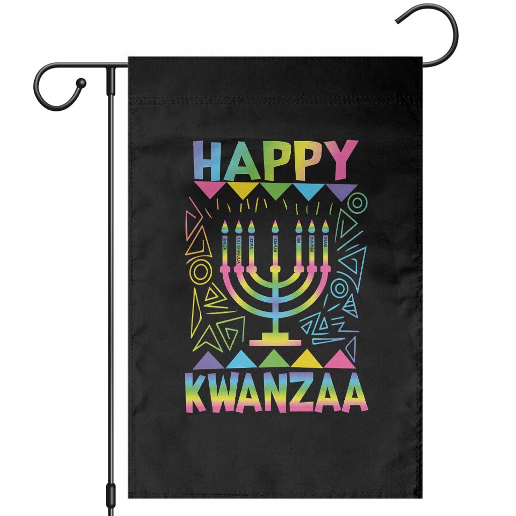 Happy Kwanzaa Garden Flag Christmas African American Heritage Holiday Kinara Mazao - Wonder Print Shop