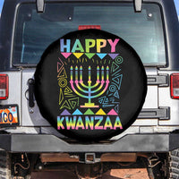Happy Kwanzaa Spare Tire Cover Christmas African American Heritage Holiday Kinara Mazao - Wonder Print Shop