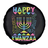 Happy Kwanzaa Spare Tire Cover Christmas African American Heritage Holiday Kinara Mazao - Wonder Print Shop