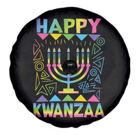 Happy Kwanzaa Spare Tire Cover Christmas African American Heritage Holiday Kinara Mazao - Wonder Print Shop