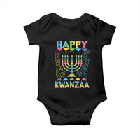 Happy Kwanzaa Baby Onesie Christmas African American Heritage Holiday Kinara Mazao - Wonder Print Shop