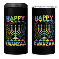 Happy Kwanzaa 4 in 1 Can Cooler Tumbler Christmas African American Heritage Holiday Kinara Mazao - Wonder Print Shop