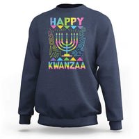 Happy Kwanzaa Sweatshirt Christmas African American Heritage Holiday Kinara Mazao - Wonder Print Shop