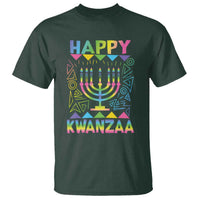 Happy Kwanzaa T Shirt Christmas African American Heritage Holiday Kinara Mazao - Wonder Print Shop